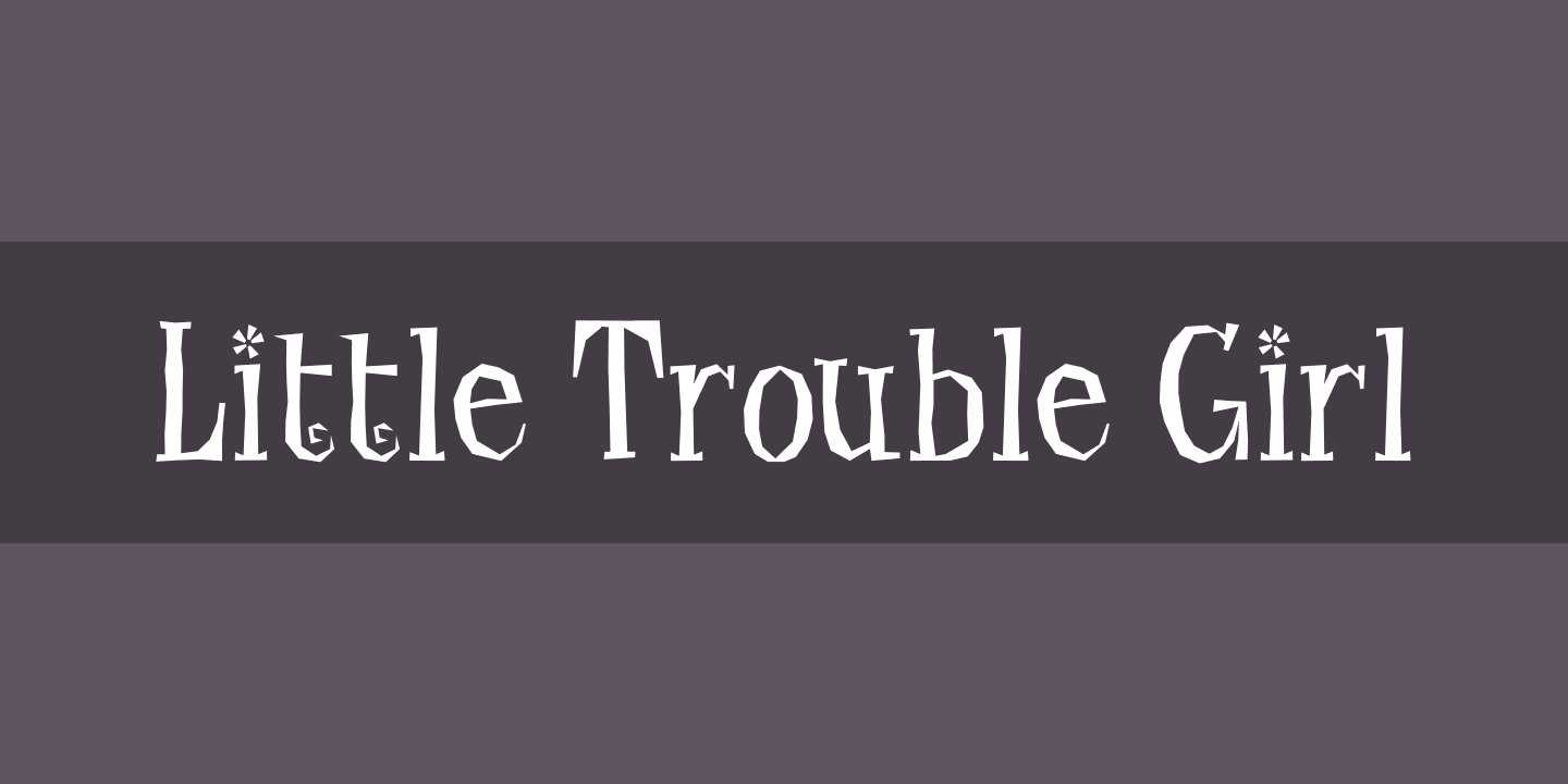 Przykładowa czcionka Little Trouble Girl #1